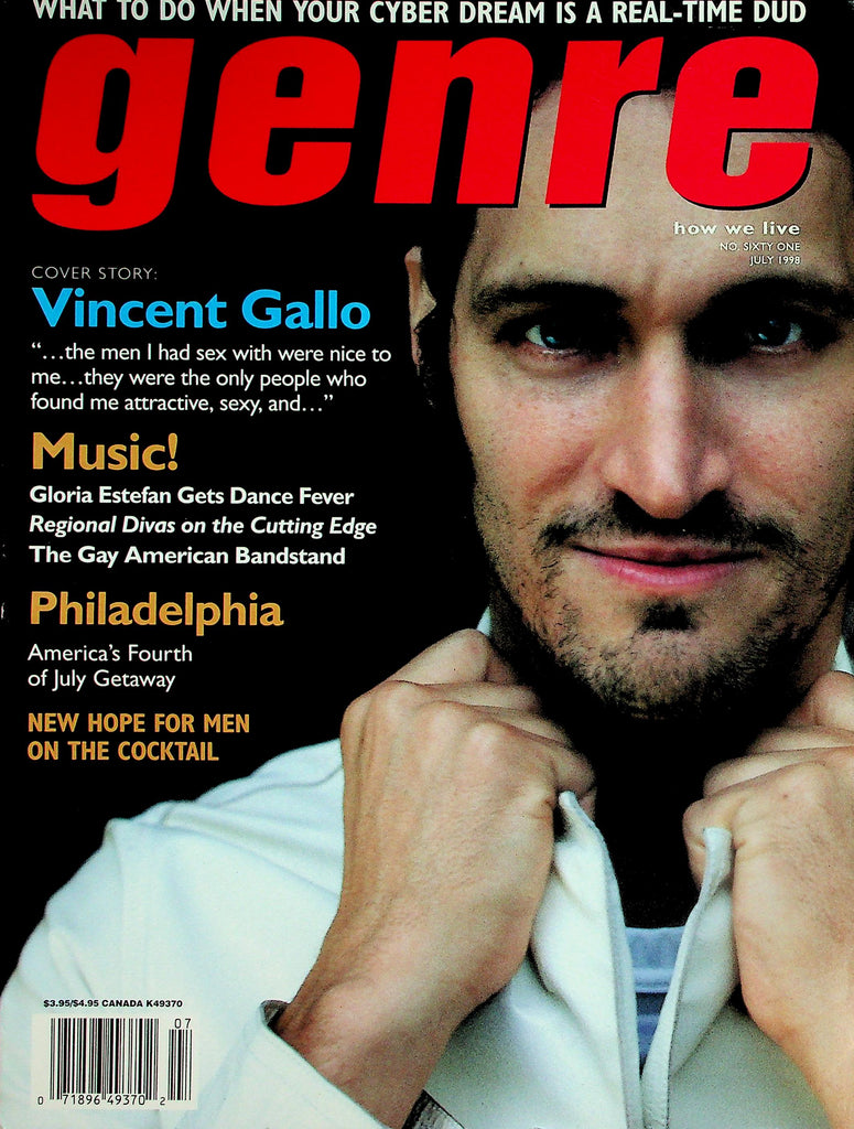 Genre Gay Interest Magazine  Cover Story Vincent Gallo  July 1988       042326lmp