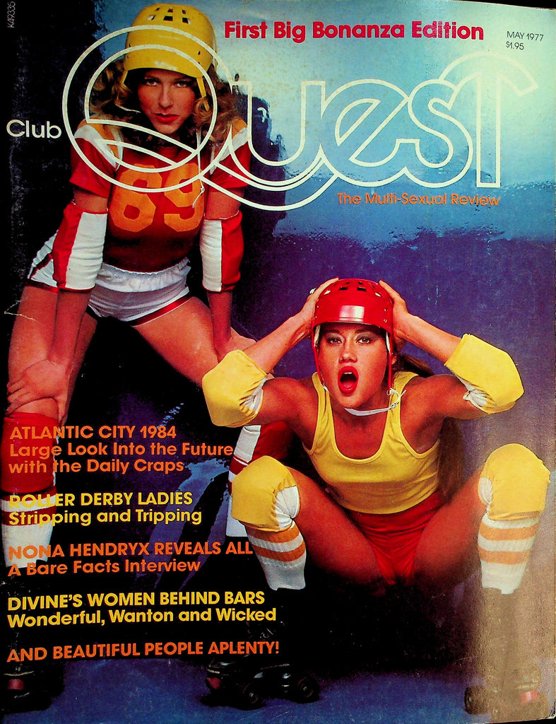Club Quest Magazine  Roller Derby Ladies Stripping and Tripping  May 1977  1st Big Bonanza Edition   050126lmp