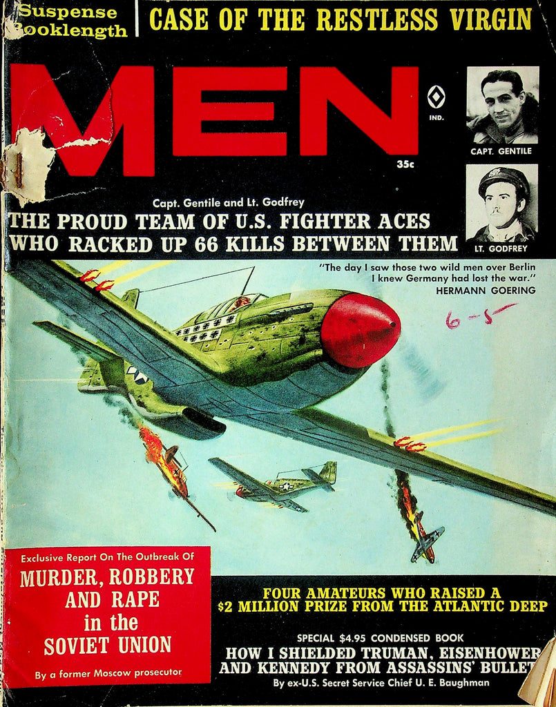 Men Magazine Case Of The Restless Virgin July 1962 100225RP-