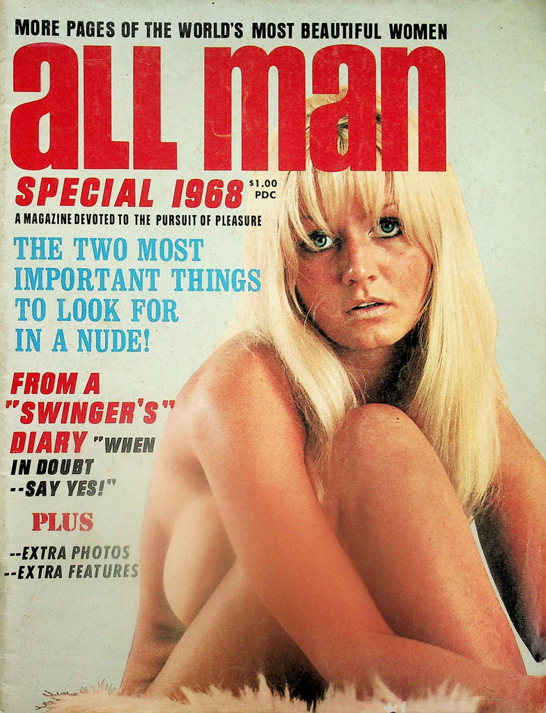All Man Magazine  Cover/Centerfold Girl Ginny Hamilton  vol.2 #6 Special 1968   080925lm-p