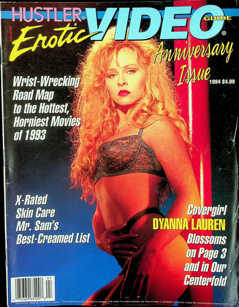 Hustler Erotic Video Guide Magazine Anniversary Issue  Covergirl Dyanna Loren  1994   122725lmp