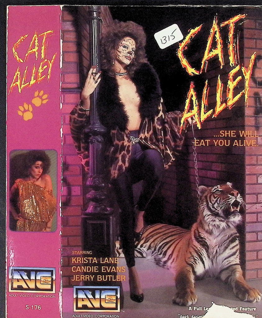 Cat Alley with Krista Lane Candie Evans Jerry Butler Adult VHS Adult Video Corporations 051826AKVHS