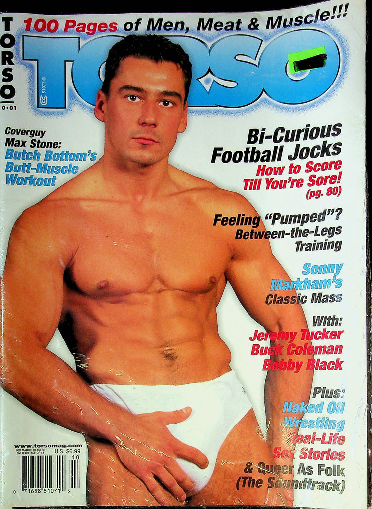 Torso Gay Men's Magazine Football Jocks & Max Stone October 2001 092624RP