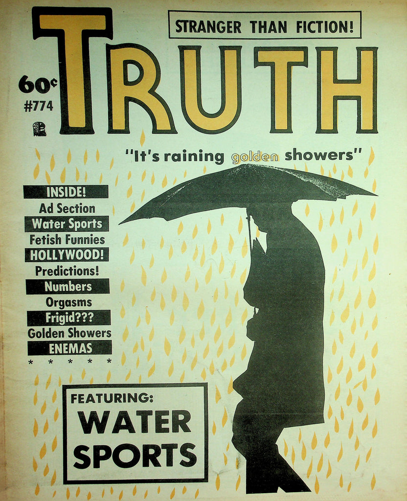 Truth Adult Newspaper  Fetish Funnies, Orgasms, Frigid? and More!  #774  1970's   090626lmp-GSC