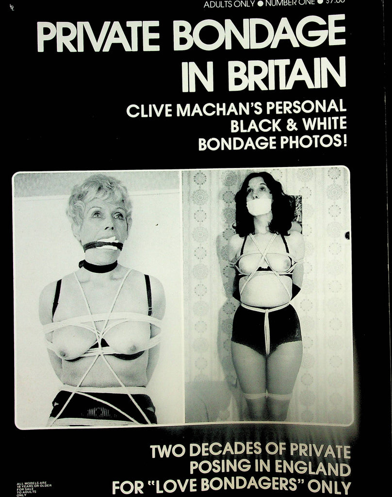 Private Bondage In Britain Magazine  Clive Machan's Personal Black & White Photos!  #1 1986  London Enterprises   061825lm-p