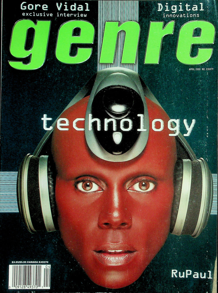 Genre Gay Interest Magazine  Technology - RuPaul  / Gore Vidal Interview  April 2000   042326lmp
