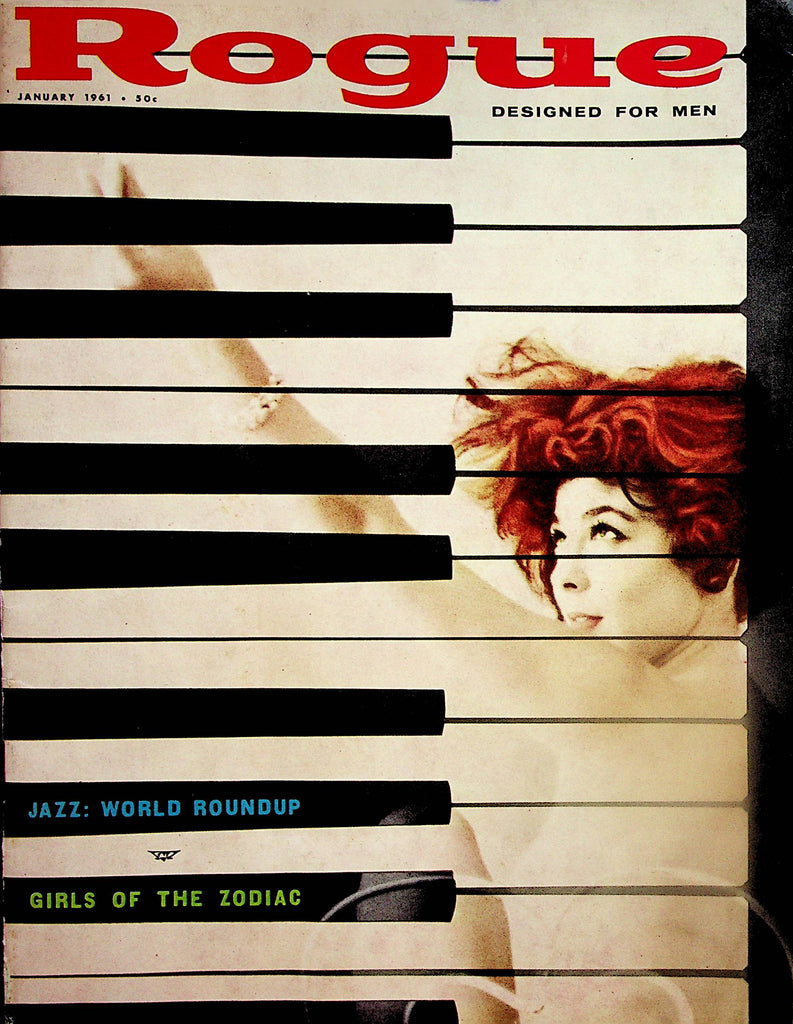 Rogue Vintage Magazine  Centerfold Miss Virginia Gordon / Girls Of The Zodiac   January 1961    090623lm-p