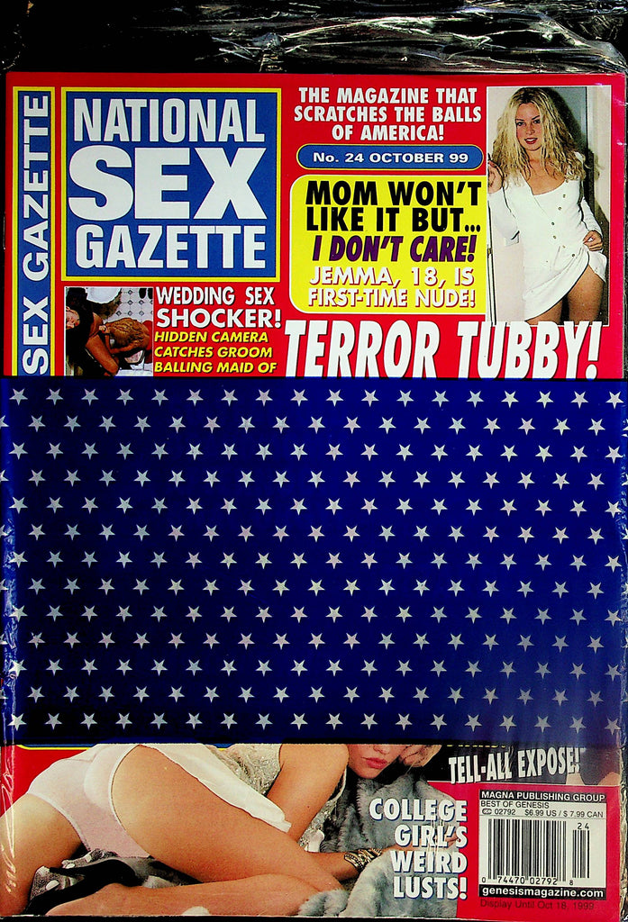 National Sex Gazette Magazine   College Girl's Weird Lust!  October 1999    new/sealed    011824lmp