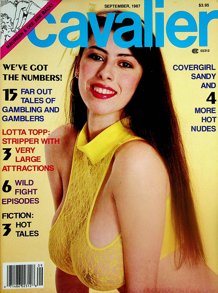 Cavalier Busty Magazine  Covergirl Sandy / Lotta Topp September 1987  040925lm-p