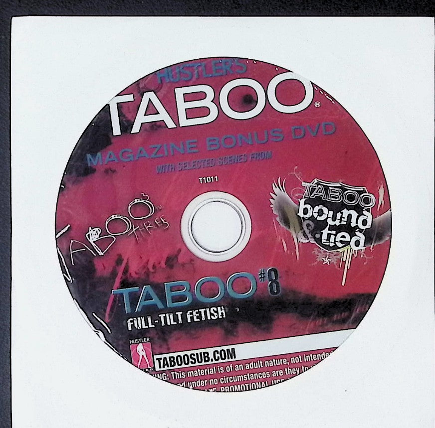 Hustler's Taboo Magazine Bonus DVD #8 Full-Tilt Fetish #T1011  121725AKDVD-C37