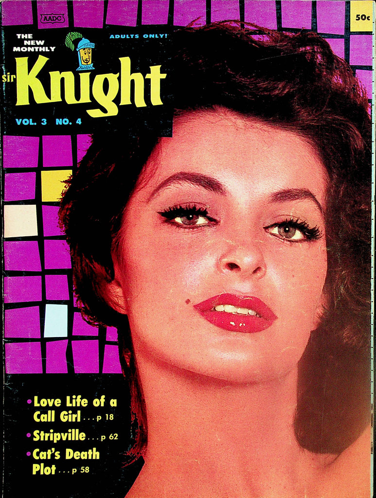 Sir Knight Magazine   Covergirl Leona Gage  vol.3 #4 April 1962  011124lm-p