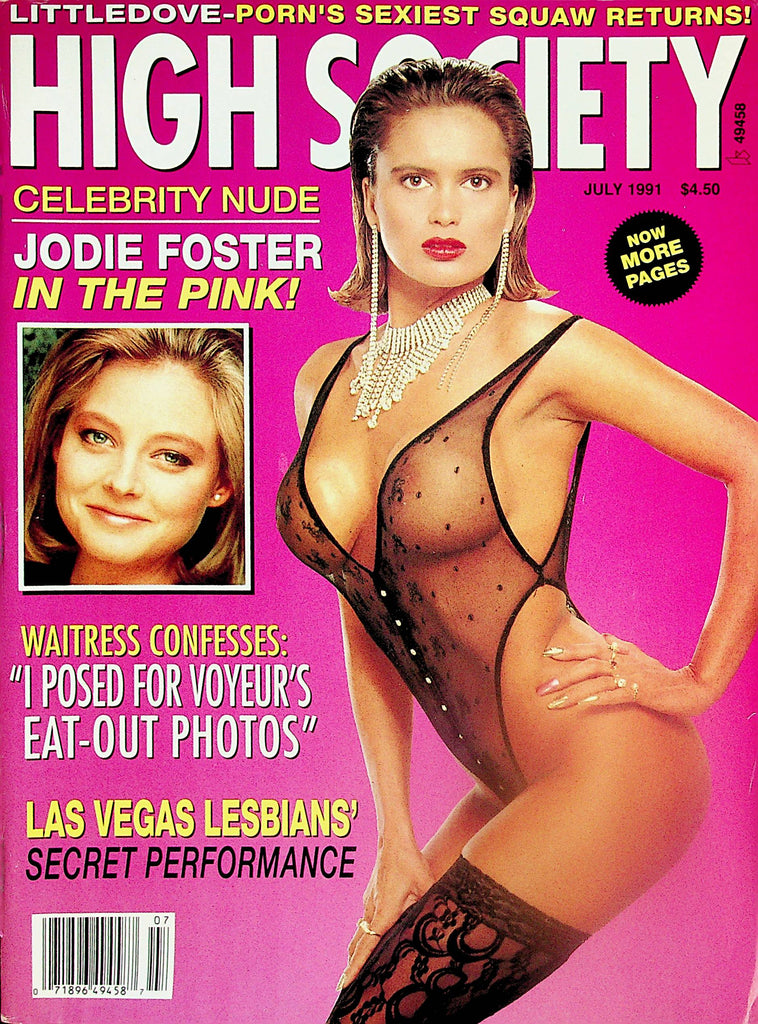 High Society Magazine  Covergirl Janette Littledove / Jodie Foster Nude  July 1991  070924lm-p