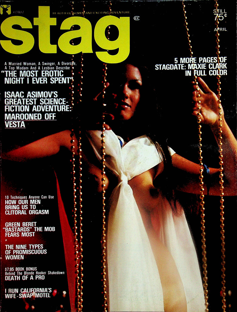 Stag Magazine  Covergirl Maxie Clark / How Men Bring You To Clitoral Orgasm  April 1975    063024lm-p