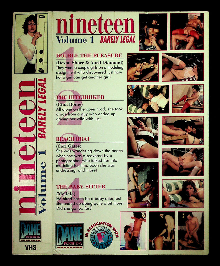 Nineteen Volume 1 Barely Legal Devon Shore April Diamond Gina Rome Adult VHS Dane 042126NAVHS-11