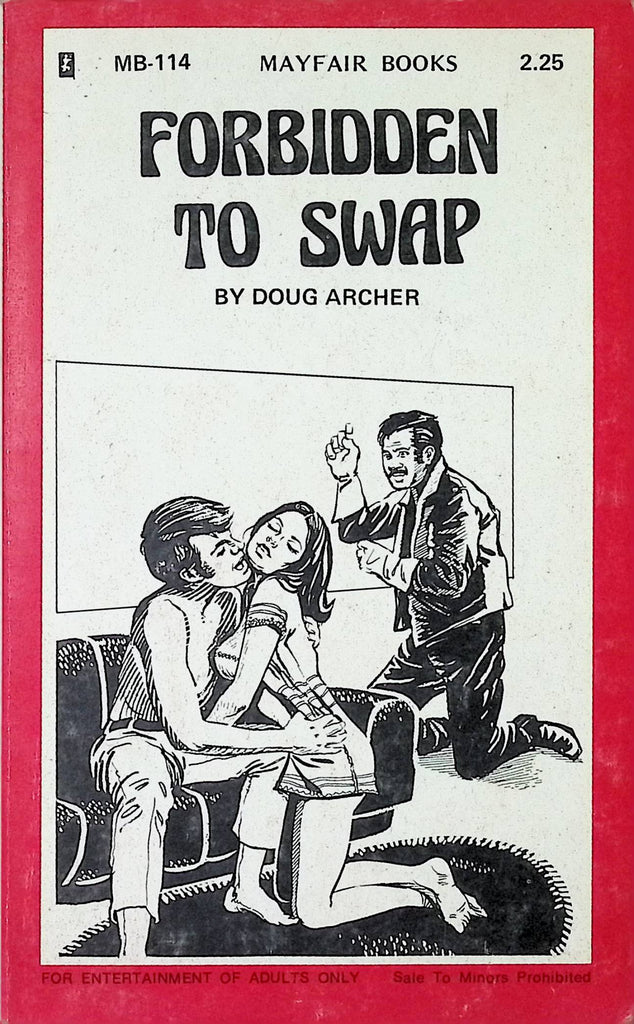 Forbidden to Swap by Dough Archer Mayfair Books MB-114 1974 Adult Erotic Paperback Novel-052024AMP