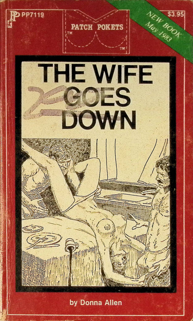 The Wife Goes Down by Donna Allen PP7119 May 1983 Patch Pockets Greenleaf Classics Adult Paperback Novel 081925AMP