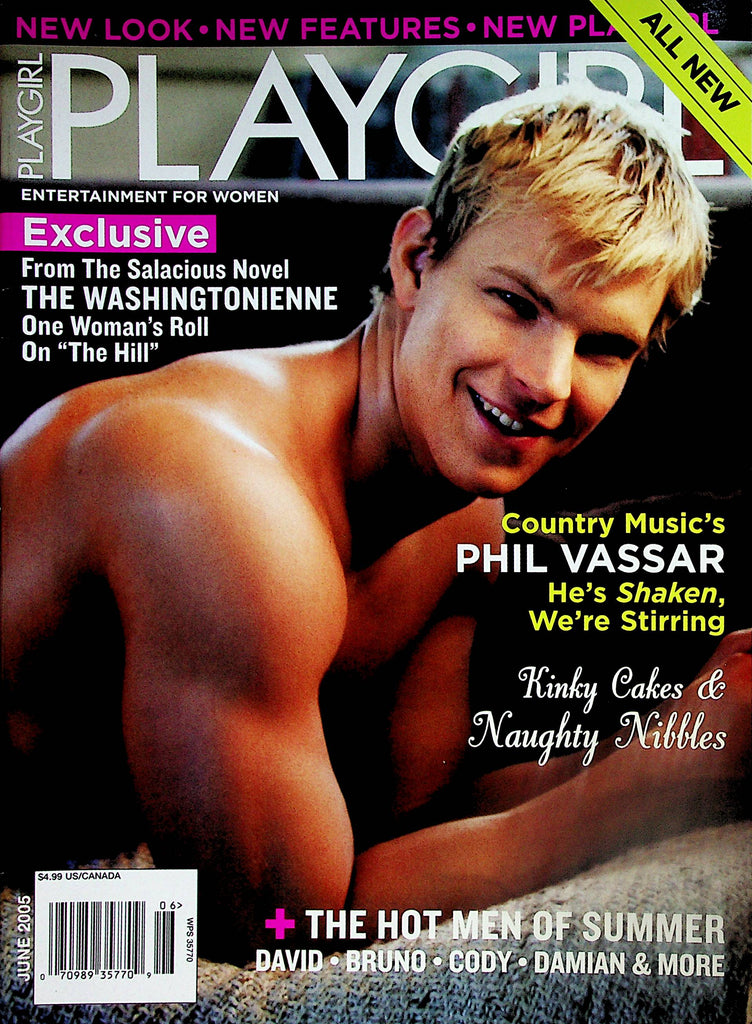 Playgirl Magazine  Cover & Centerfold David / Country Music's Phil Vassar  June 2005      102223lm-p