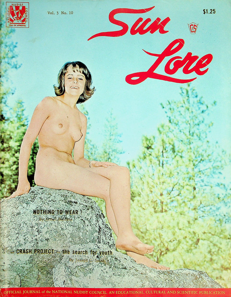 Sun Lore Nudist Magazine  Nothing To Wear / Doing It At The Bruins vol.3 #10  October 1966    071526lmp-GSC