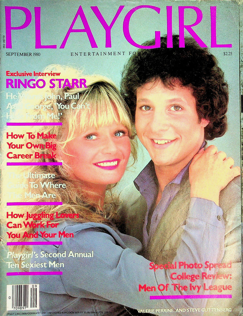 Playgirl Magazine  Valerie Perrine & Steve Guttenberg / Ringo Starr Interview  September 1980    042726lmp