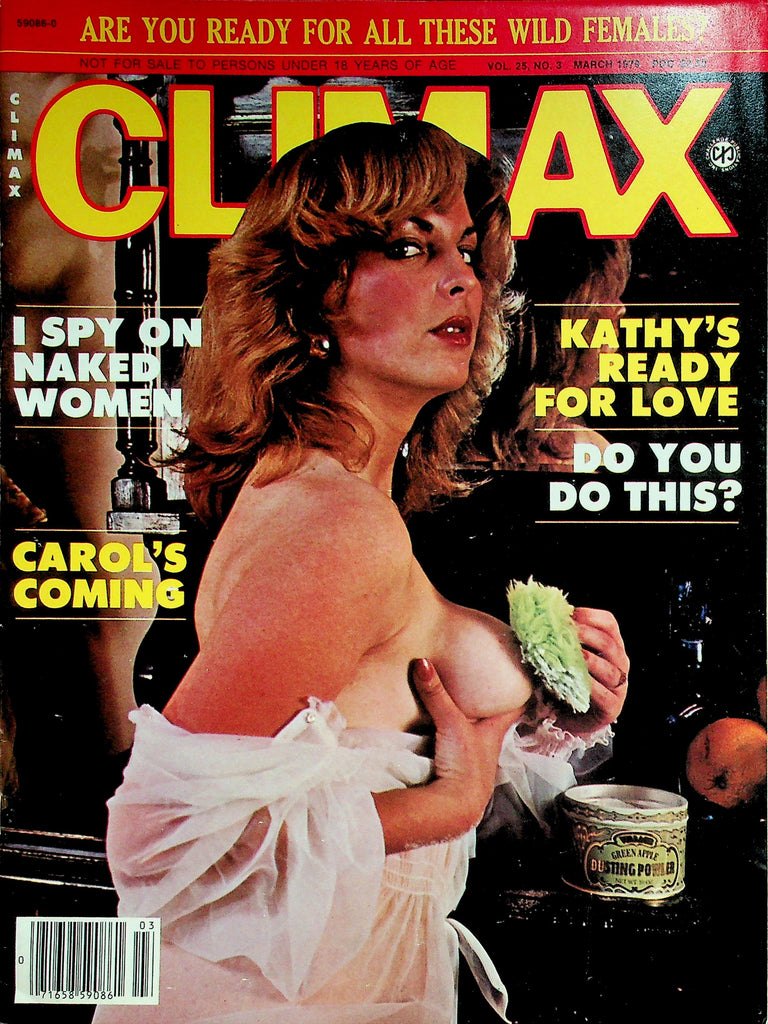 Climax Magazine  Cover Girl Carol's Coming  March 1979  042126lmp