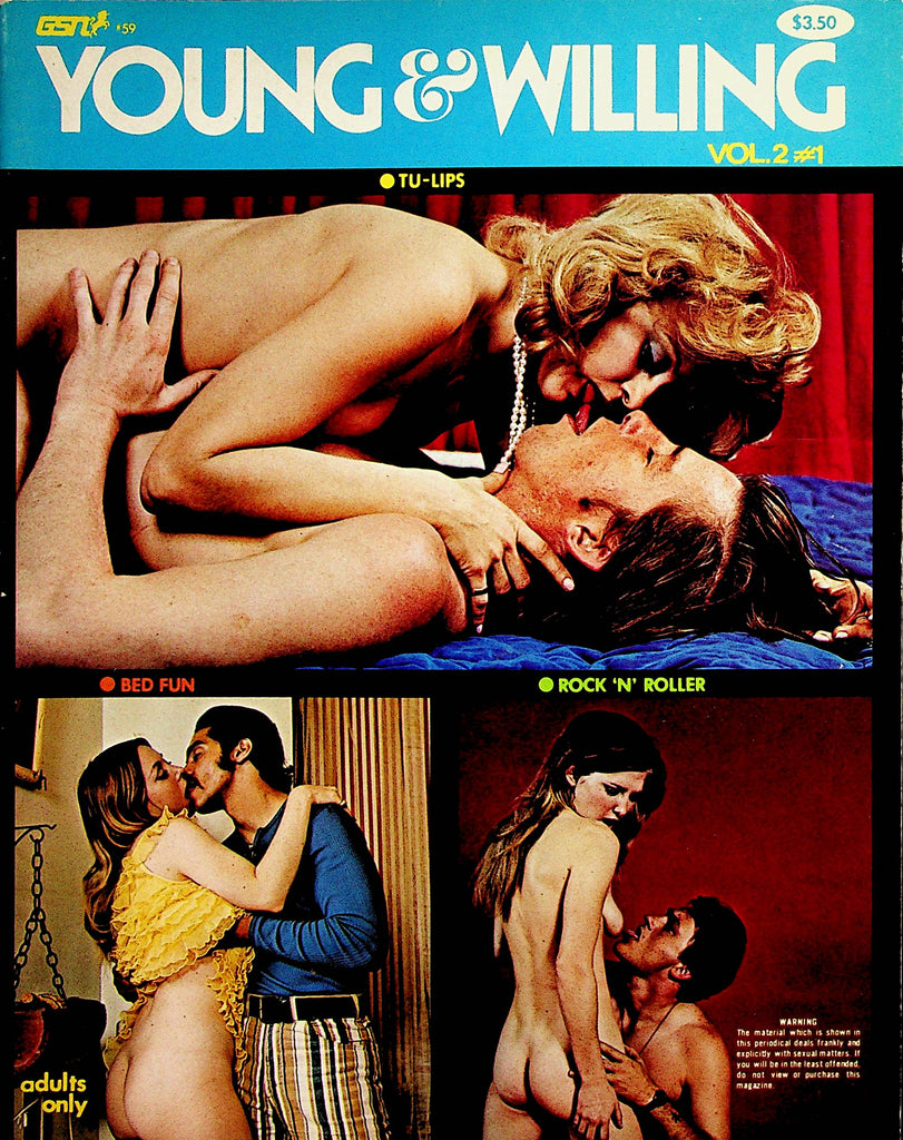 Young & Willing Magazine   Tu-Lips / Bed Fun / Rock 'N' Roller  vol.2 #1  1973  18+   072823lm-p2