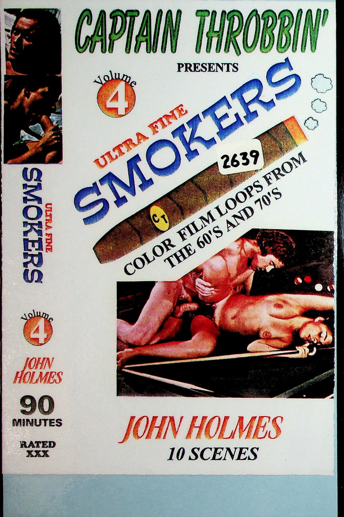 Ultra Fine Smokers Volume 4 John Holmes Adult VHS Captain Throbbin' 051826NAVHS-12