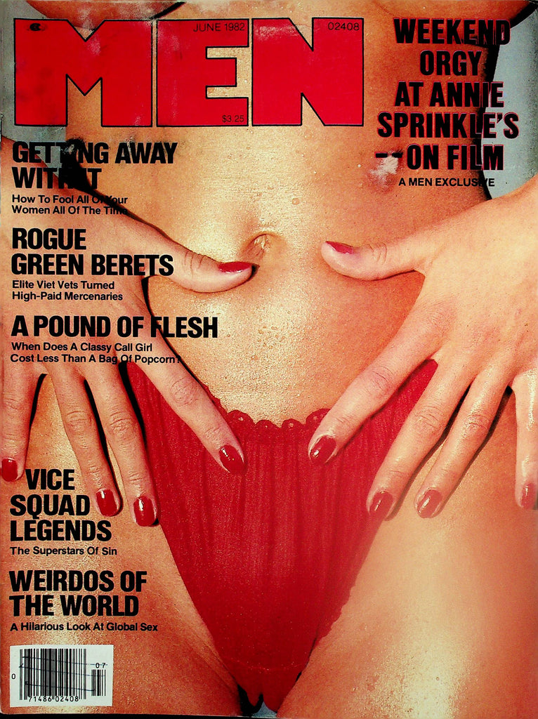 Men Vintage Magazine  Weekend Orgy At Annie Sprinkle's  June 1982   081225lm-p