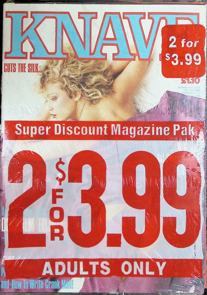 Lot of 2 Magazines: Knave & Playbirds #119 New/Sealed 1980s 091926LLP