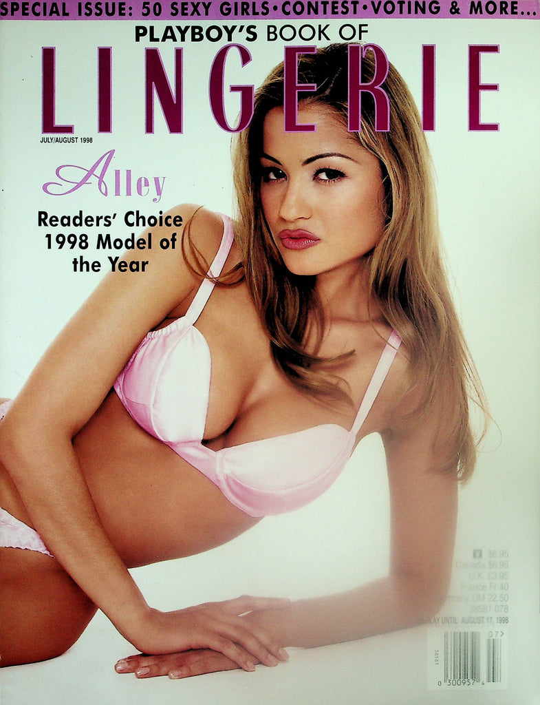 Playboy's Book Of Lingerie Magazine  Alley Readers' Choice 1998 Model Of The Year  July 1998    102325lm-p
