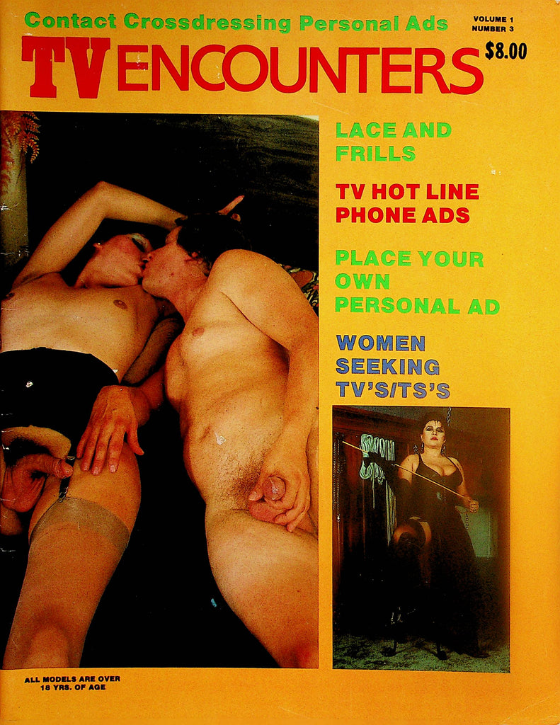 TV Encounters Contact Crossdressing Personal Ads Magazine  vol.1 #3  1988    011824lm-p
