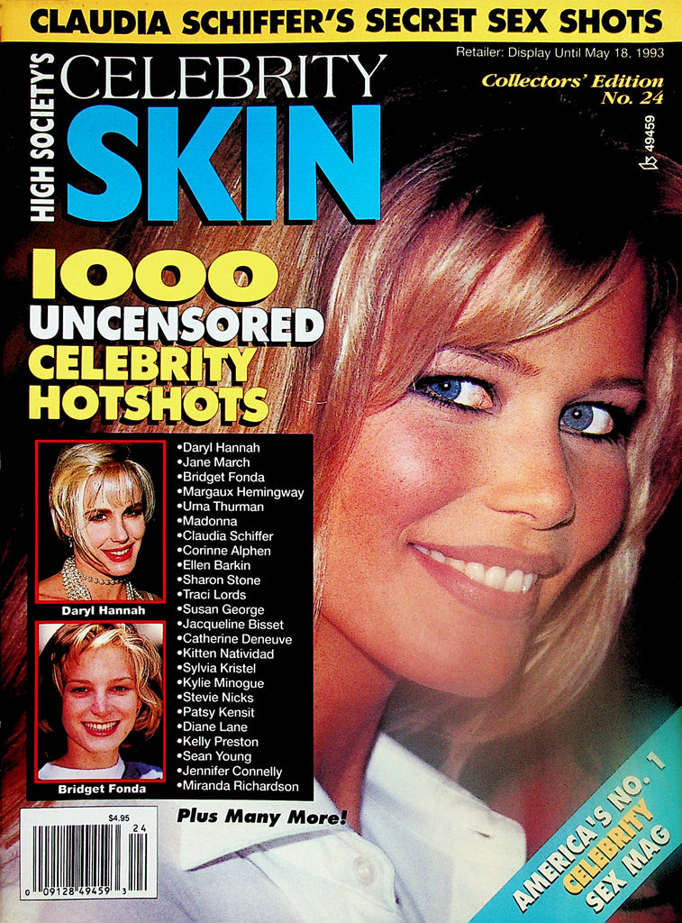 Celebrity Skin Magazine Claudia Schiffer, Daryl Hannah & More!  Over 1000 Uncensored Hotshots   #24  1993 Collector Edition   012525lm-p