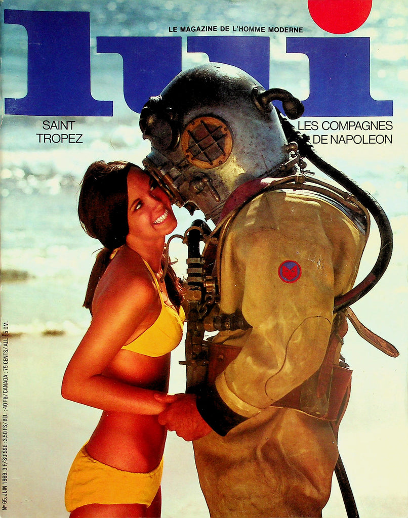 Lui French International Magazine   Cover/Centerfold Girl Claire  #65 June 1969  022426lmp