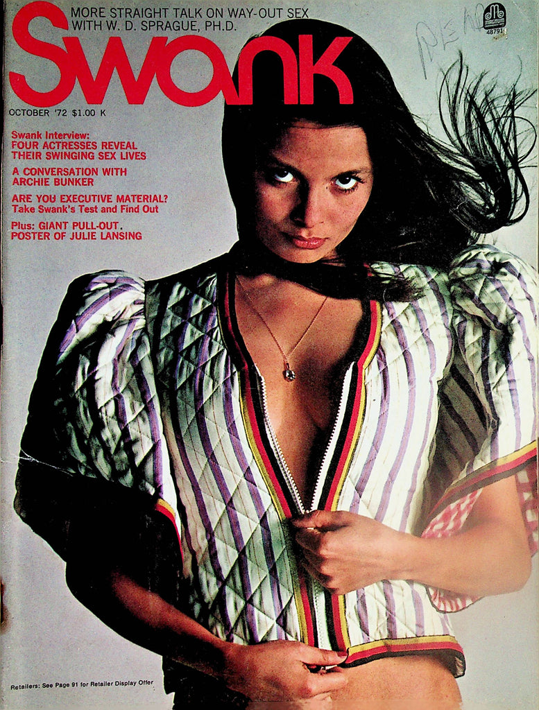 Swank Magazine  Centerfold Sweetheart Julie Lansing / Conversation With Archie Bunker  October 1972   091824lm-p