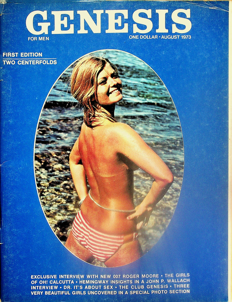 Genesis Magazine  First Edition!  007 Roger Moore Interview / with 2 Centerfolds  August 1973   111225lm-p