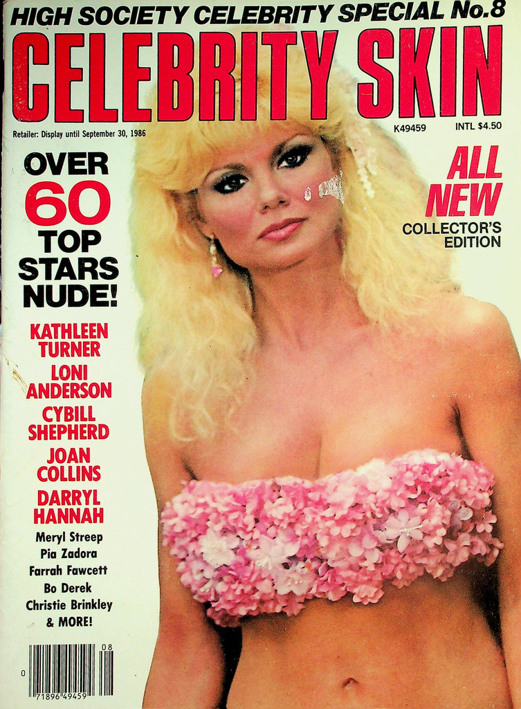 Celebrity Skin Magazine  Over 60 Top Stars Nude! Loni Anderson, Joan Collins , Darryl Hannah & More!  #8 1986    043026lmp