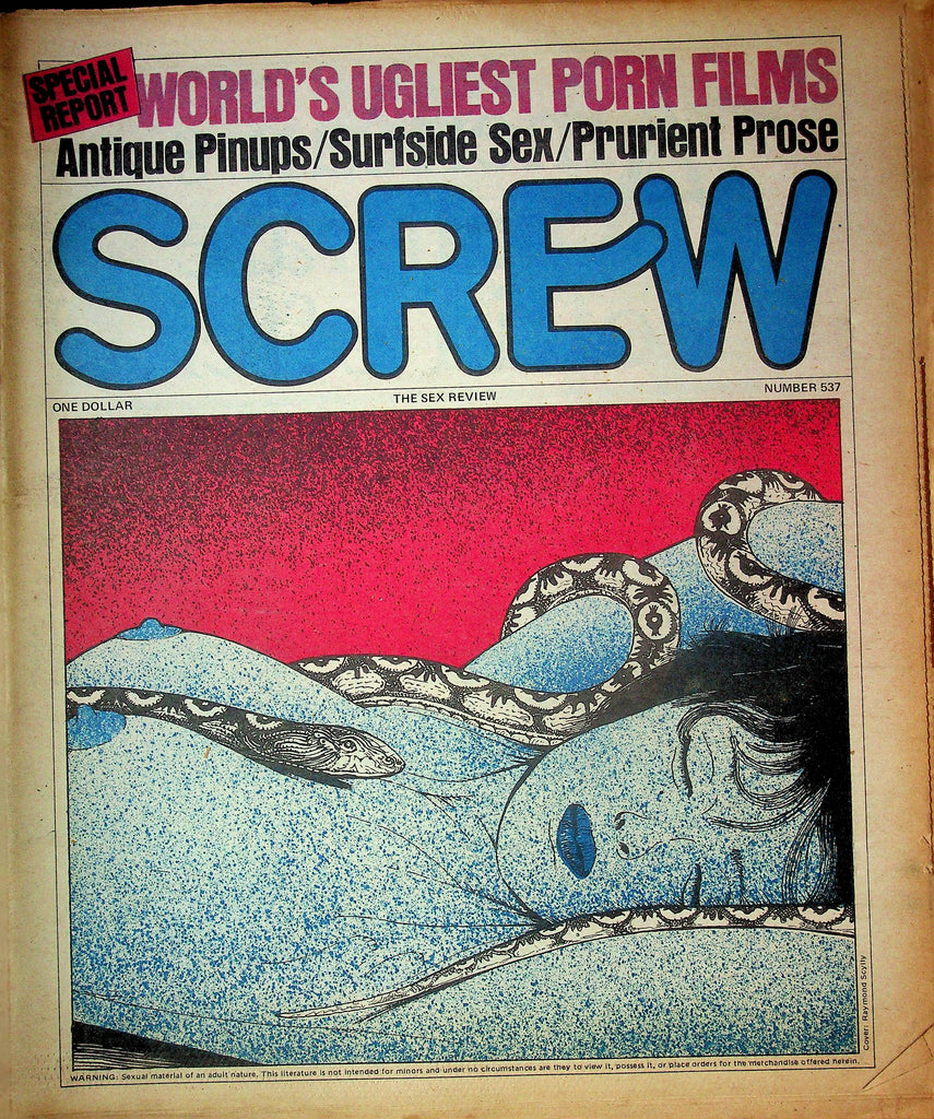 Screw Men's Newspaper Surfside Sex No.537 June 18 1979 061224OSRP