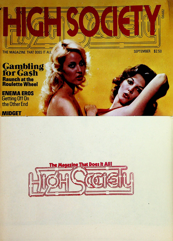 High Society Magazine  Gambling For Gash-Raunch At The Roulette Wheel  September  1978 new    010324lm-p