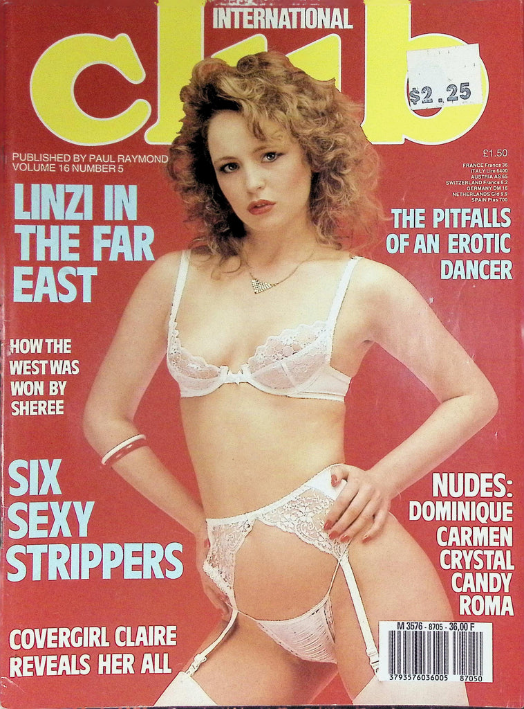 Club Magazine Vol 16 #5 1987 Six Sexy Strippers  101726LLP