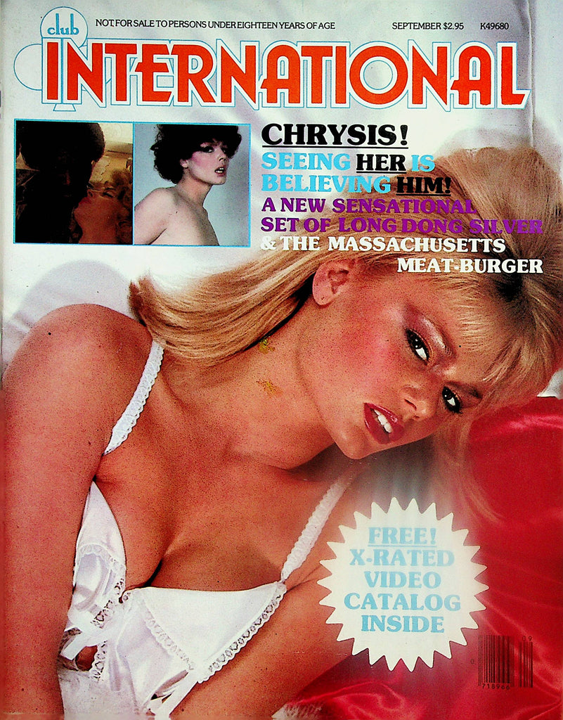 Club International Magazine Chrysis - Her/ Him - / Long John Silver  September 1980  Paul Raymond      101224lm-p