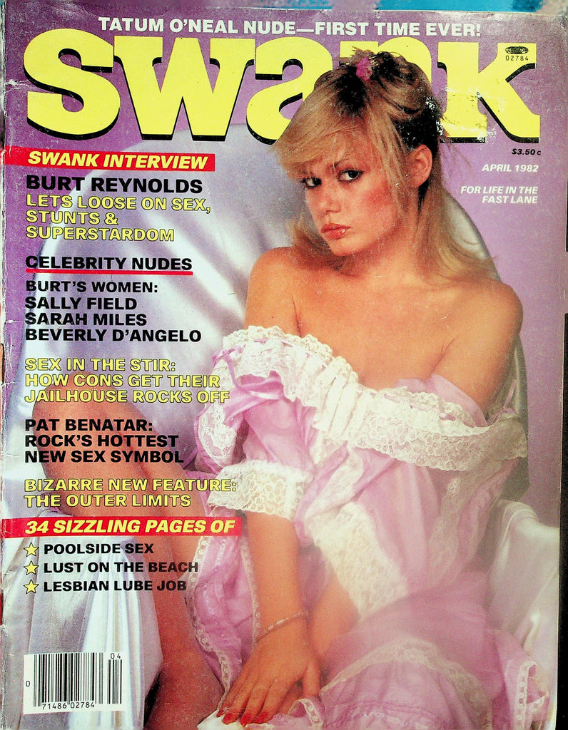 Swank Magazine   Tatum O'Neal Nude! / Burt Reynolds Interview  April 1982   121925lmp