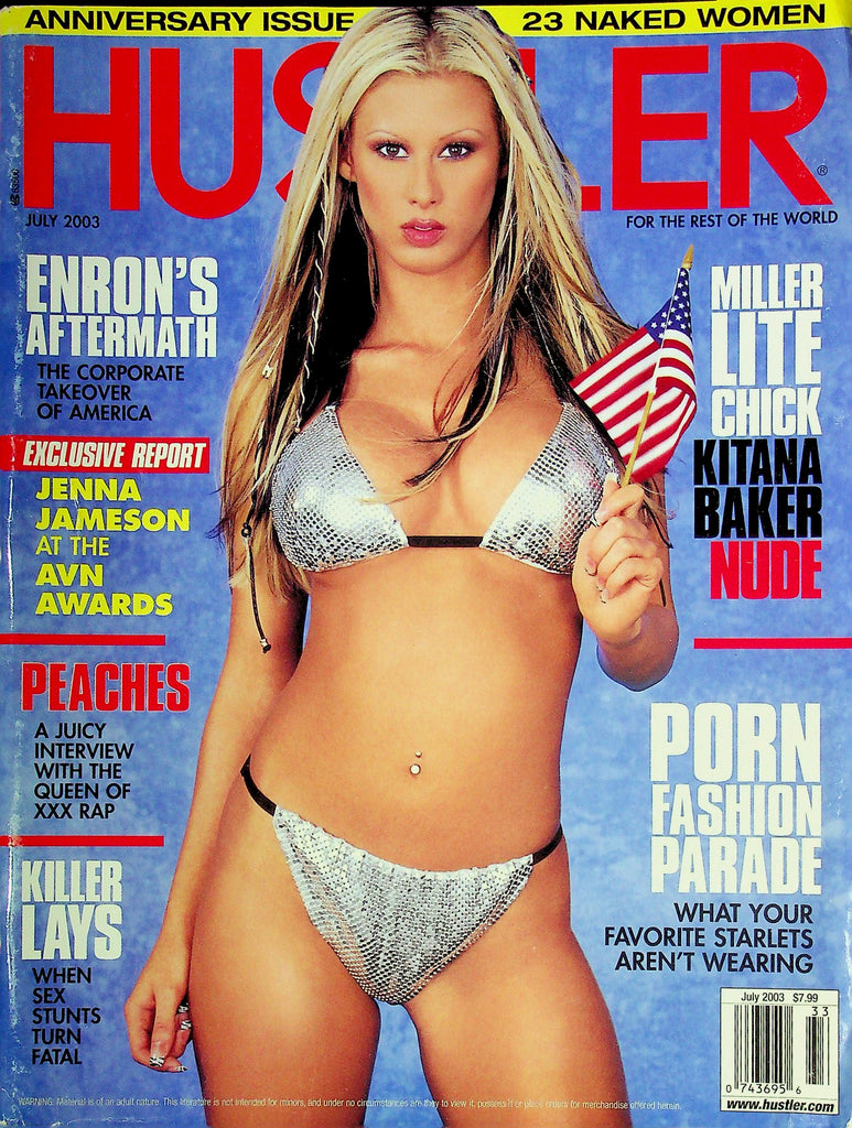 Hustler Magazine Anniversary Issue Ft. Jenna Jameson & Kitana Baker July 2003 030725RP