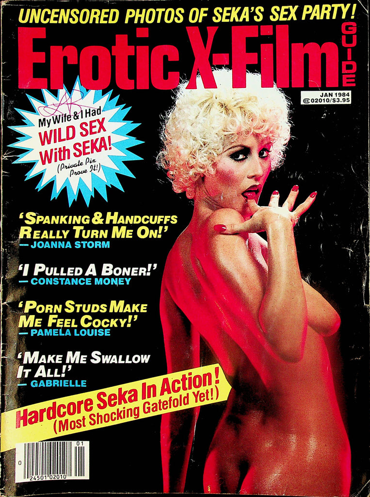 Erotic X-Film Guide Magazine  Hardcore Seka In Action! / Joanna Storm & More! January 1984     011125lm-p