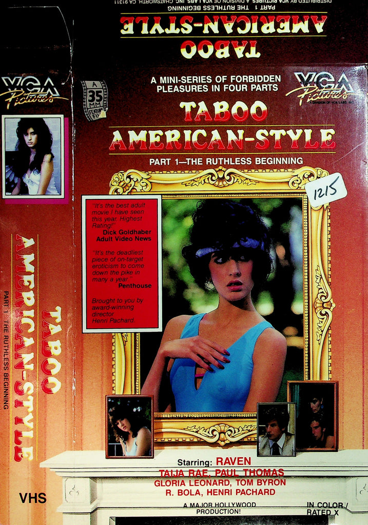 Taboo American-Style Part 1 - The Ruthless Beginning with Raven Taija Rae Paul Thomas Adult VHS VCA 061026NAVHS6-15