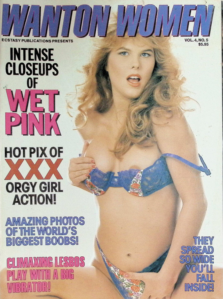 Wanton Women Magazine Vol 4 #5 1992 by Ecstasy Publications, World's Biggest  Boobs  100326LLP