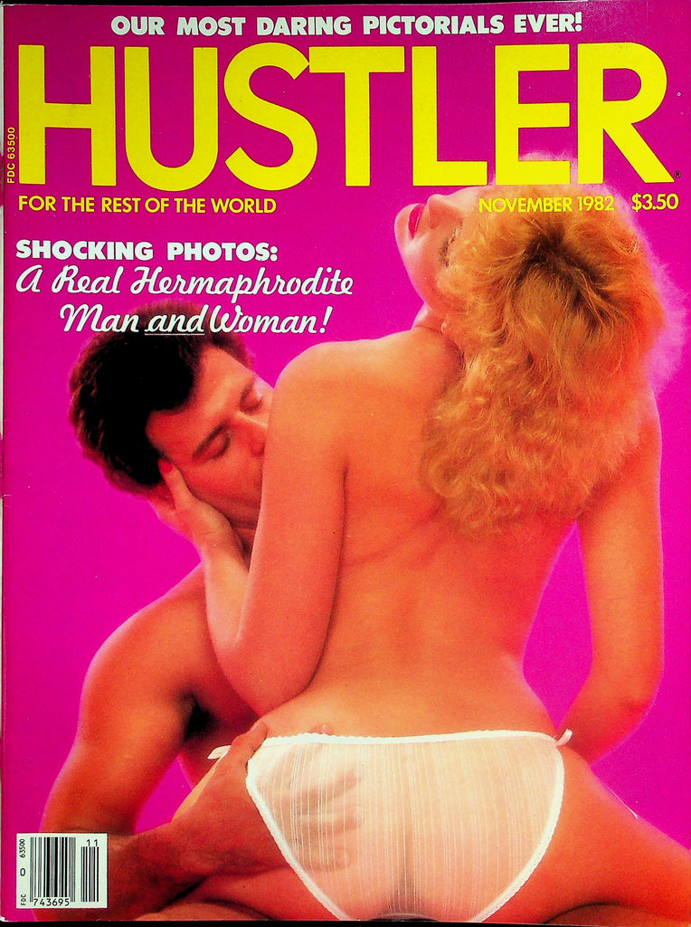 Hustler Magazine Shocking Photos:  A Real Hermaphrodite Man and Woman!  November 1982   030526lmp