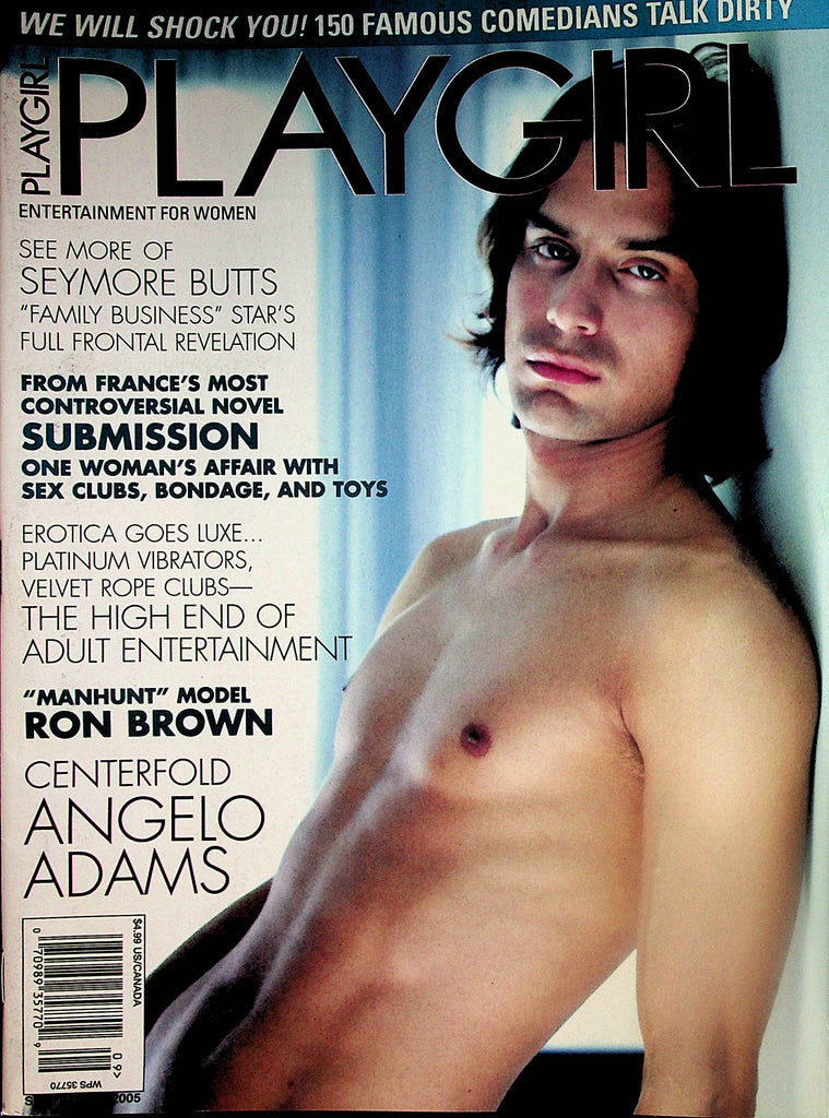 Playgirl Magazine  Cover & Centerfold Angelo Adams  September 2005      102223lm-p