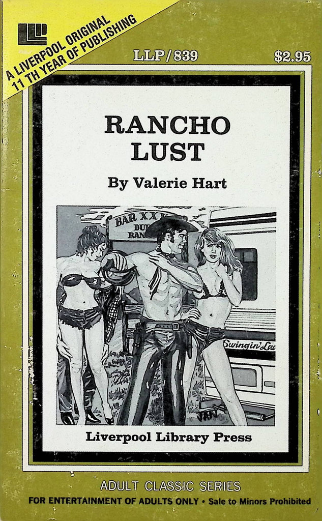 Rancho Lust by Valeria Hart LLP839 1979 Liverpool Library Adult Paperback Novel-082124AMP