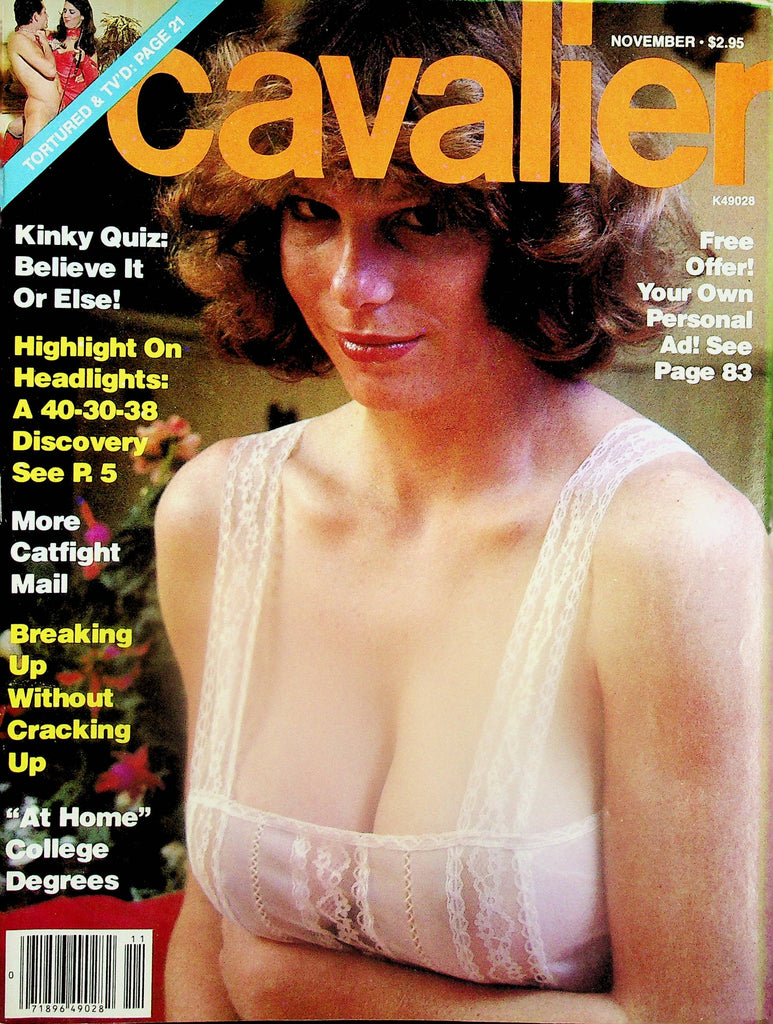 Cavalier Vintage Magazine  Centerfold Leah's Lingerie  November 1981  062625lm-p