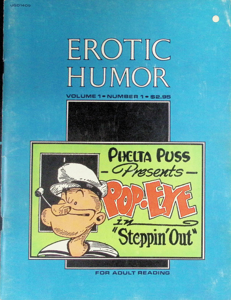 Erotic Humor V1 N1 Magazine Phelta Puss Pop-Eye Steppin out 1970s 090726LLP