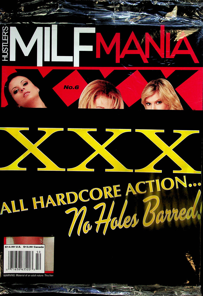 Hustler's MILF Mania XXX  Magazine   #6  1990's   new/sealed    100224lm-p2